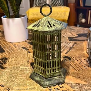 Green Metal Lantern